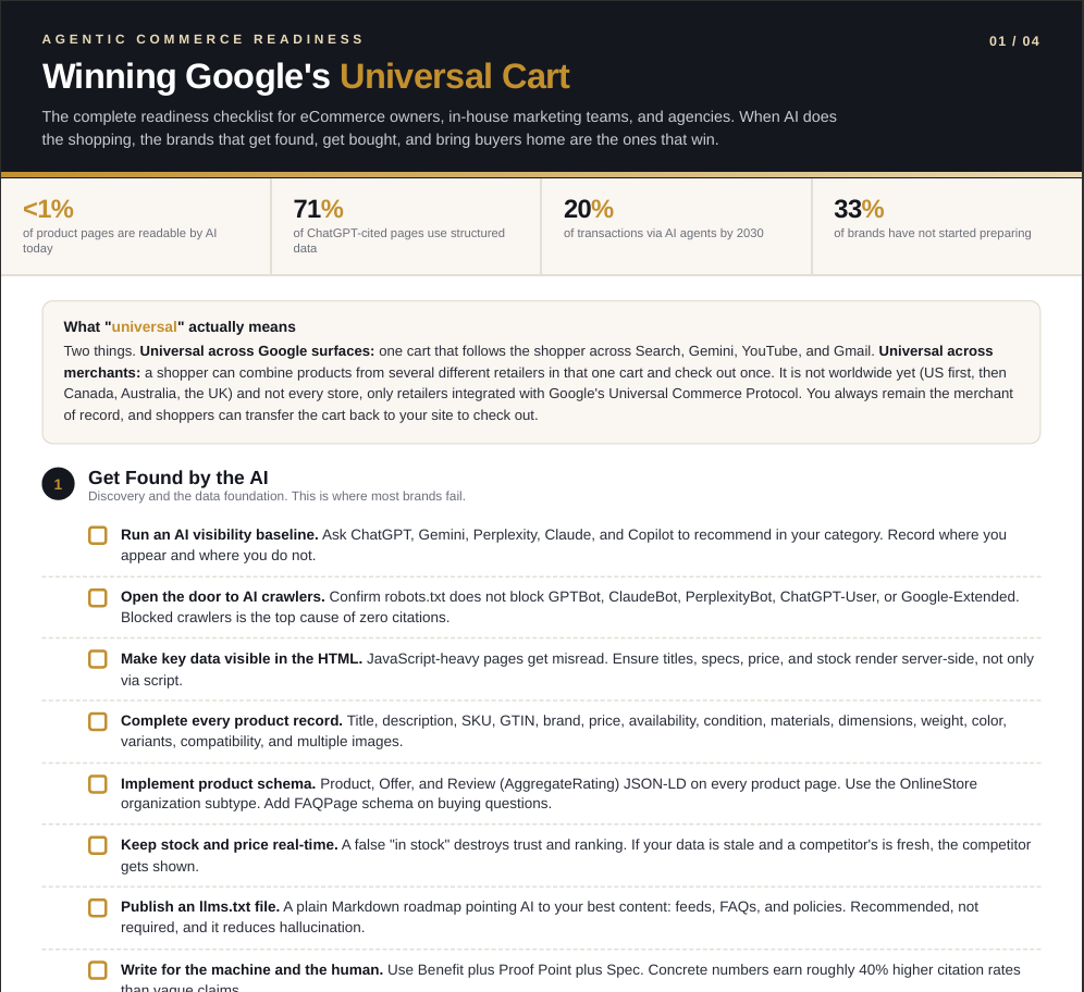 Google Universal Cart SEO Guide PDF